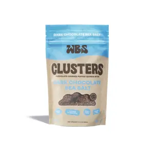 Crispy Dark Chocolate Sea Salt Clusters, On-the-Go Chocolate Snack Pouches