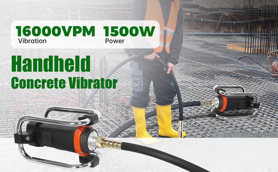 Electric Concrete Vibrating, 1500W 18000 VPM, 2HP Copper Motor Handheld Concrete Vibrating,Portable Power Concrete Vibrating with Shaft of 14.75ft / 4.5m, Remove Air Bubble and Level Concrete Electric Concrete Vibrating, 1500W 18000 VPM, 2HP Copper Motor Handheld Concrete Vibrating,Portable Power Concrete Vibrating with Shaft of 14.75ft / 4.5m, Remove Air Bubble and Level Concrete