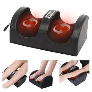 Comfort Shiatsu Foot Massager with Heat & Massage Roller for Leg & Calf, 3-Level Adjustment, Ideal for Muscle Relief & Relaxation, Best Gift for Mom, Dad, Partner Adjustable Lightweight Black Heat Mode summerwins,summerwins