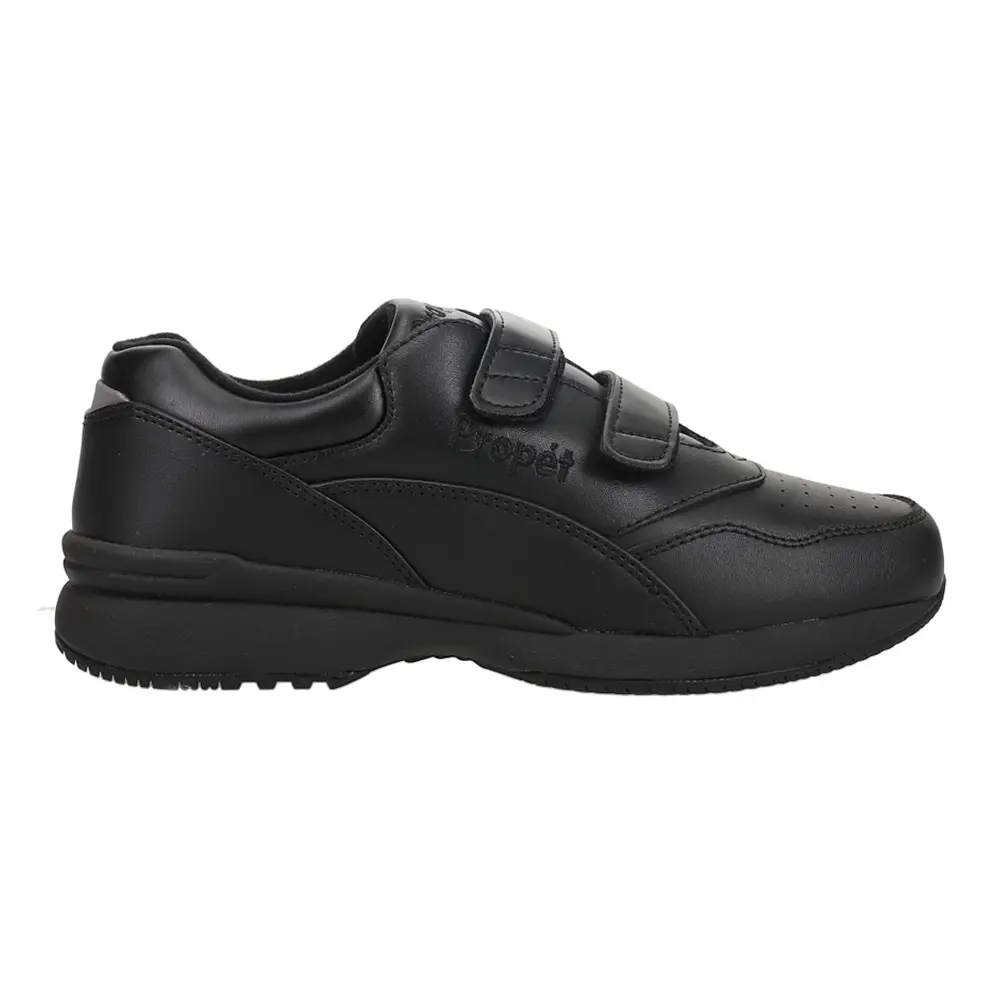 Propet Womens Tour Walker Strap Walking Walking Sneakers Shoes - Black