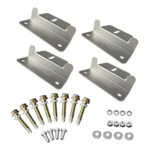4 Sets Durable Solar Panel Mounting Z Brackets - Lightweight Aluminum, Corrosion-Free for RV, Wall, Off-Grid Roof - Easy DIY Installation summervibes