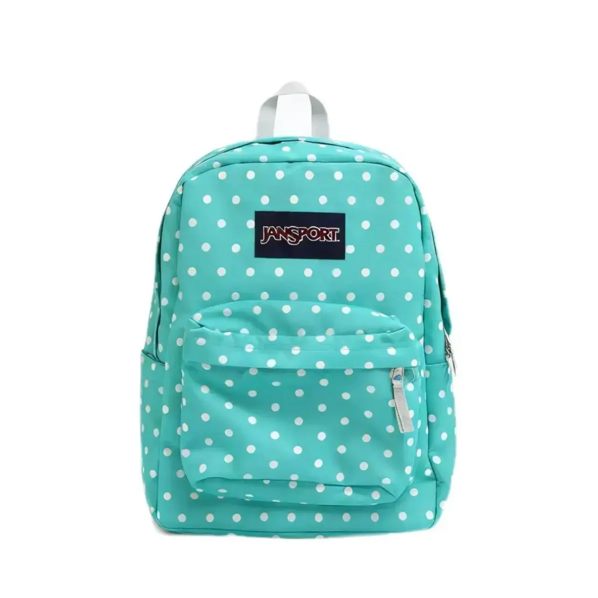 Fresh Mint Polka Dot JanSport Backpack Classic Dot Design Large Capacity Wear-resistant Bookbag For High School & College Students