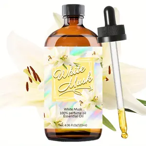 120ML Musk Essential Aromatic Oil, Long-Lasting Scent, Aromatherapy, Home Use, Nail Hair Skin Care, Massage Diffuser Humidifier, Unisex, Meditation Gift