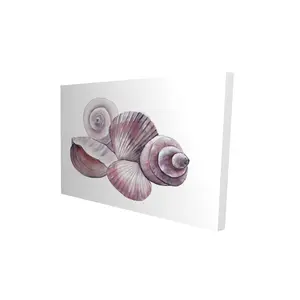 360 Stand 24x36in Pink Sea Shell Motif Photo Wall Art, Aesthetic Design Artwork, Artistic Print Decoration, Home Room Decor Piece, Ideal Gift, Unique Artwork