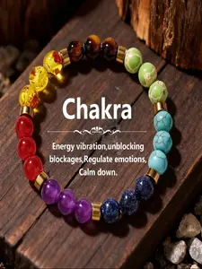Fashion Spring Ladies Jewellery Colorful Women's Bracelets, High Quality Natural Stone Chakra Bracelets for Bestie, Music Festivals, Valentine's Day