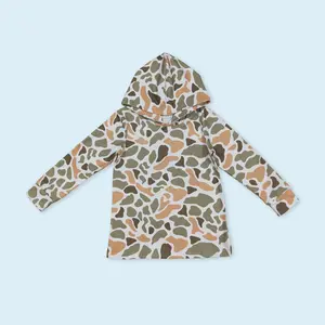Kids camouflage boys hunting season hoodie top