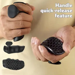 Silicone Finger Grip Strengthener, 1 Set Non-slip Fitness Grip, Hand Strengthener for Dumbbell and Barbell, Forearm Grip Strengthener, Gym Fitness Equipment for Home Gym