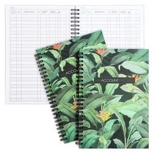 Paper Junkie  Book - 8.5 x 6.25 In, Multicolor, Pack of 2, 100-Page - Bookkeeping Record & Check Register for Income & Expense Log - Budget &  Book for Small Business & Personal Checks