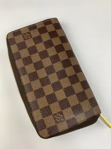 Pre-owned Louis Vuitton canvas Small Leather Goods Zippy Travel Organizer