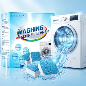 Buy 1 Get 1 FreeWashing Machine Cleaner , Washer Machine Cleaner with Oxi for Front and Top Loader Washer Machines, Deep Cleaning Residue & Odor Eliminator,  12 Tablets