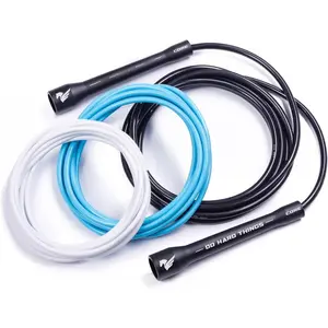 Elite Jumps Adjustable Jump Rope - 6mm PVC  Rope for Fitness & Cardio | Indoor/Outdoor Skipping Rope with Unbreakable Handles, Non-Kinking Cord & Smooth Rotation for Boxing & Strength