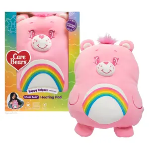 Happy Helpers Cheer Bear By Relatable Cozy Comfort Plush Heating Pad For Period Cramps and Body Pain Includes 1 Microwavable Bear Heating Pad