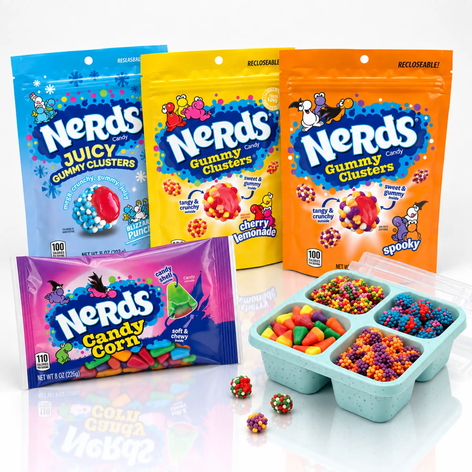 Nerds Gummy Clusters 4-Pack + Snackle Box