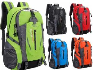 40L Travel Backpack - Unisex Multi-Purpose Rucksack with Laptop & Book Storage for Camping, Hiking, Luggage & Travel Use, Green