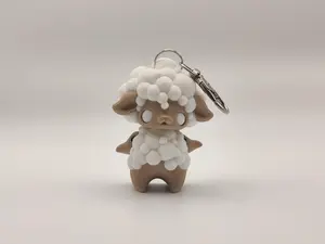 Sheep Pixie Keychain - 3D Printed Fantasy Figurine