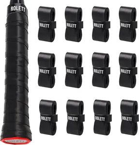 12 Pack Tennis Racket Grip Tape, Precut Anti Slip Tennis Grip Tape, Absorbent and Dry Feel Tennis/Pickleball/Badminton Grips Overgrip Tape, Highly Comfortable Overgrip Tennis Racket Tape