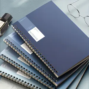 12 thickened A5 spiral notebooks | durable soft leather, double-stitch binding | space-themed minimalist design | ideal choice for students, office use, and professionals - diary, account book, storage notebook | sturdy cover