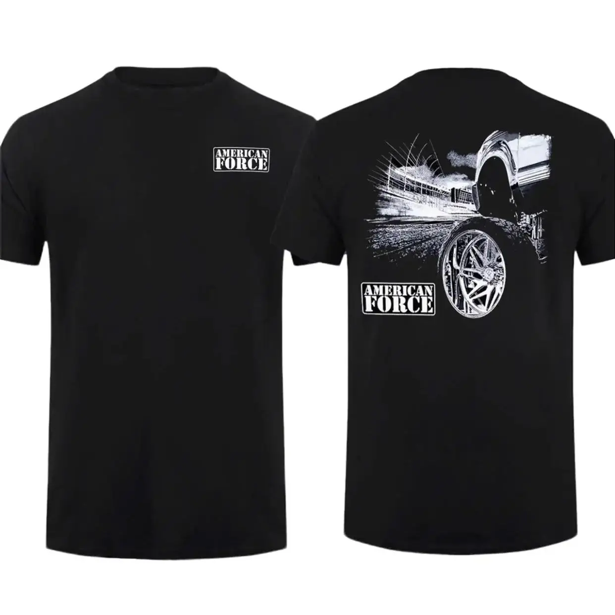 American Force Lightweight Short Sleeve Tee Truck Enthusiast Cotton Crewneck Top Unisex Apparel Womenswear, Top Menswear