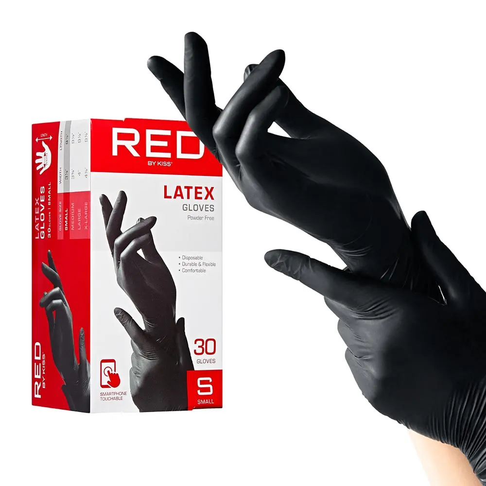 RED by KISS Black Latex Gloves (30pcs) RED by KISS Black Latex Gloves (30pcs)