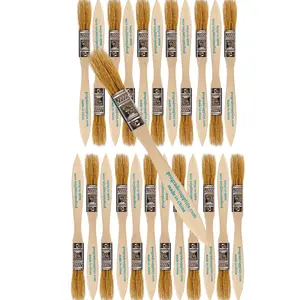 Vermeer Chip Paint Brushes - 24-Pack - 1/2" Chip Brushes for Paints, Stains, Varnishes, Glues, & Gesso - Home Improvement - Interior & Exterior Use
