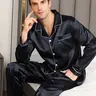 Men's Long Sleeve & Pants Sleepwear Set, Comfortable Casual Pajamas Set for All-Season Loungewear, Pyjamas, Pjs
