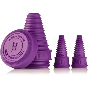 Cleaning Plugs + Caps PRO -  Stoppers & Cleaning Container for Glassware, Pipes, and Accessories - Leak-Proof, , Fits Male & Female Openings - ()