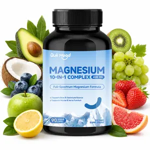 Quit Mood Magnesium 10-in-1 Complex | 420mg High Absorption for Sleep, Stress Relief & Muscle Recovery