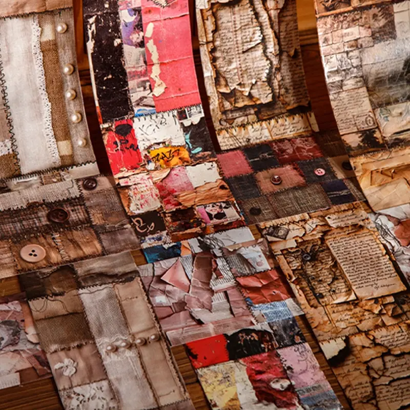 200cm Roll Vintage Theme Paper Tape Decorative Stickers Scrapbooking DIY Handmade Journal Scrapbook Magazine Phone Case