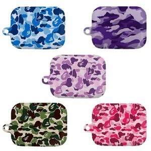 Colorful Camo AirPods Case – Cute Streetwear Style Cover, Protective Cover for all Airpod Gen 1 2 3 4 and Airpod Pro 1 2 3