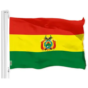 G128 Bolivia Flag | 3x5 Ft | LiteWeave Pro Series Printed 300D Polyester | Country Flag, Indoor/Outdoor, Vibrant Colors, Brass Grommets, Thicker and More Durable Than 100D 75D Polyester