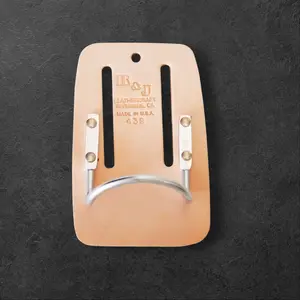 # 439 Top Grain Steel Cradle Hammer Holder