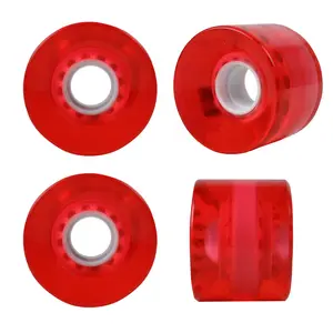 Blank Wheels 59mm 82A Hi-Rebound Soft Cruiser Clear Red