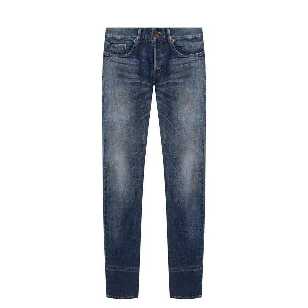 Saint Laurent Blue Cotton Jeans & Pant