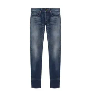Saint Laurent Blue Cotton Jeans & Pant