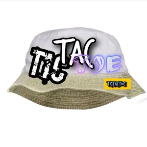 Tic Tac Toe Bucket Hat - Cotton Material for Comfort and Style, Bold Design, Versatile, One Size Fits All