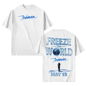 Iceman Freeze The World 2026 Album Graphic Tee, OVO Inspired Rap Merch, Vintage Portrait T-Shirt, Y2K Streetwear Oversized Fit, Fan Gift Apparel