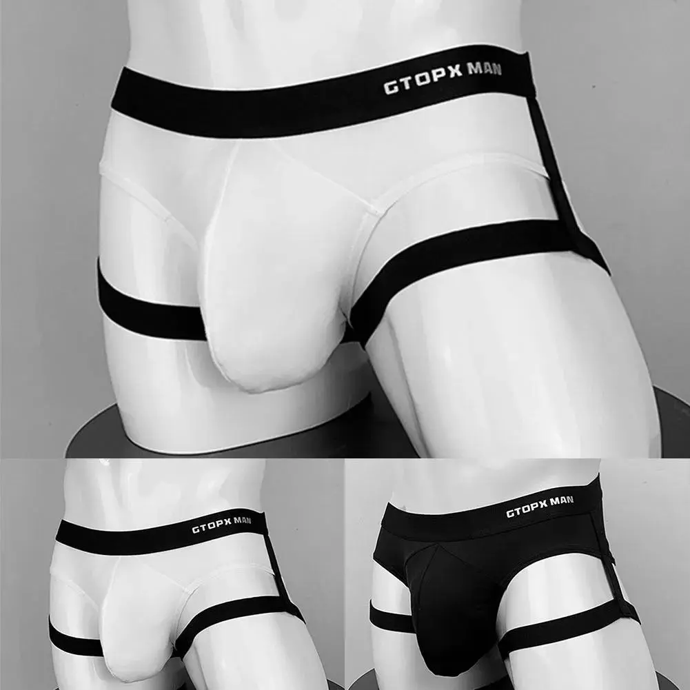 Men's Jock Straps Male Sexy Lingerie Ice Silk Strap Men U Convex Bag  Outfits Funny Brief For Play Menswear Stylish - TikTok Shop