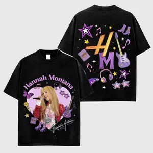 Miley - Hannah Montana 20th Anniversary V2 For Smilers Premium Cotton Soft T-Shirt, Hannah Montana Series Fan Merch Tee, Smilers Music Fan Graphic Tee, Concert Music Fan Merch Shirt