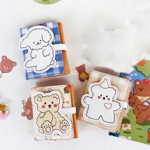 New Cute Bear Wallets For Women Small Hasp Girl Credit Card Holder For Pu Leather Coin Purse Female Wallet Short New 2024