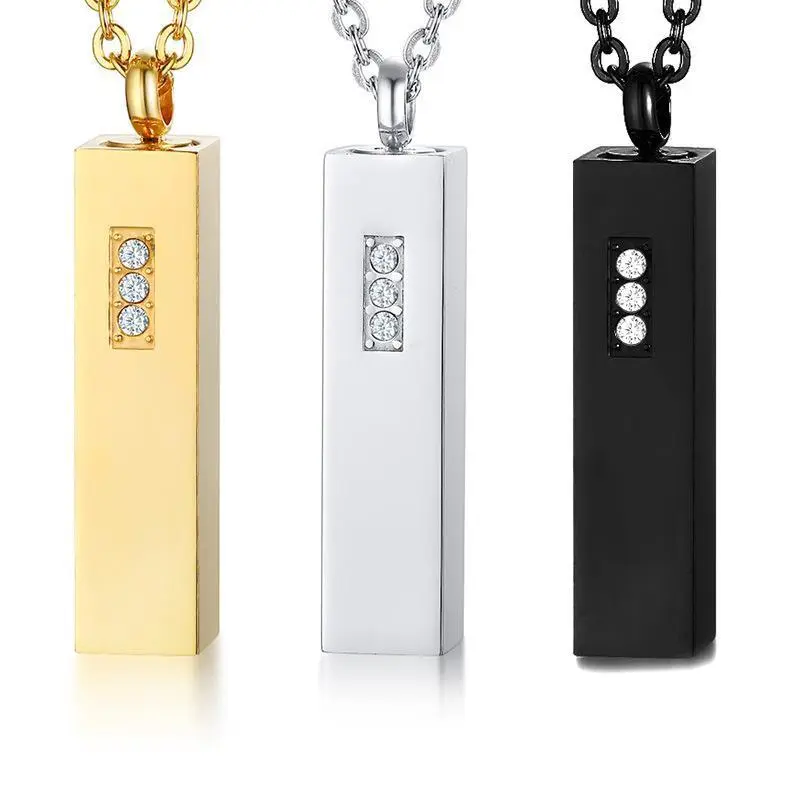 Cremation Urn Necklace for Ashes, Stainless Steel Pendant with Glass Vial, Memorial Keepsake Jewelry for Women and Pets