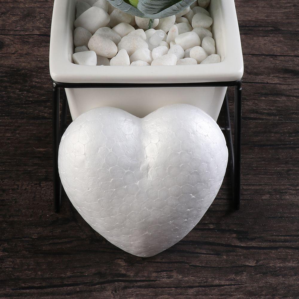 6/8.5/10/15cm Heart Foam Mould White Craft Balls Styrofoam Modelling Polystyrene Wedding Decor DIY Ball Toys Party Decoration