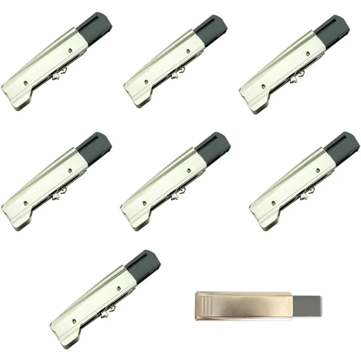 Door and Furniture Damper Hinge with Soft Close for Corner Hinges, for Retrofitting Cabinets and Kitchen Cabinets, Self-Closing Mechanism