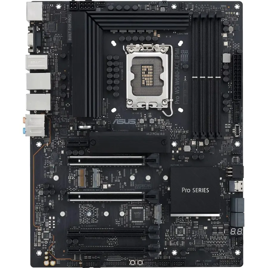Asus Pro WS W680 ACE IPMI LGA-1700 DDR5 ATX Desktop Motherboard