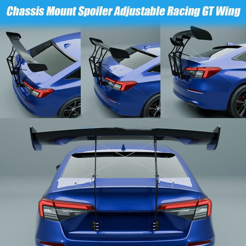 MUTUSAISI Universal 55inch GT Racing Spoiler Chassis Mount Trunk Wing Accessories for Most Vehicles
