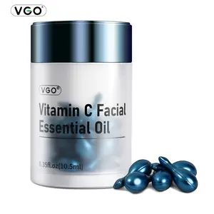 VGO Vitamin E and C Facial Oil Blend with 10 Essential Oils in Capsules, For Hydrated & Radiant Skin, 30 Count Serums Skincare Comfort vitamin c serum salicylicacidserum