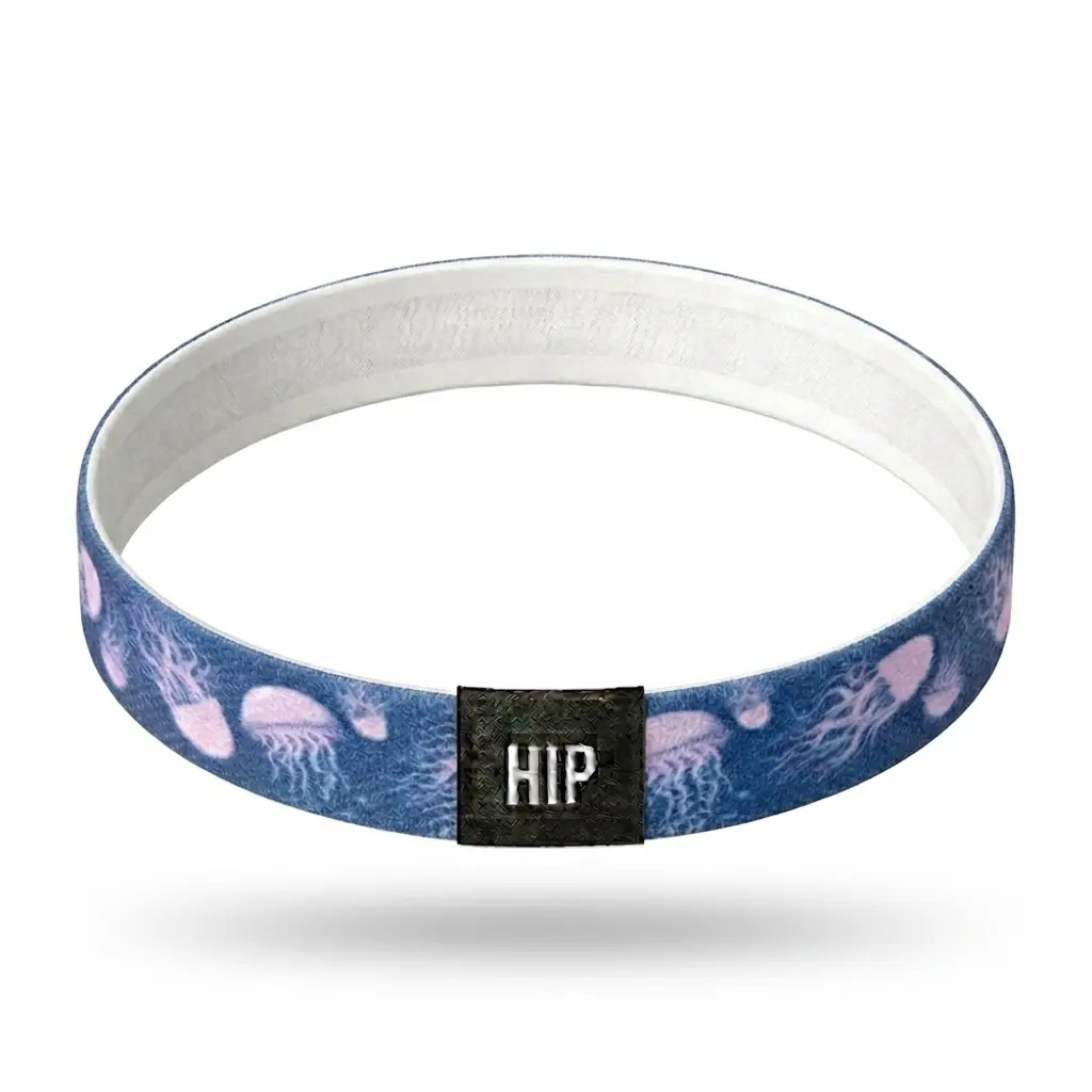 Purple Coastal Jellyfish Sea Life Non-Slip Thin Headband