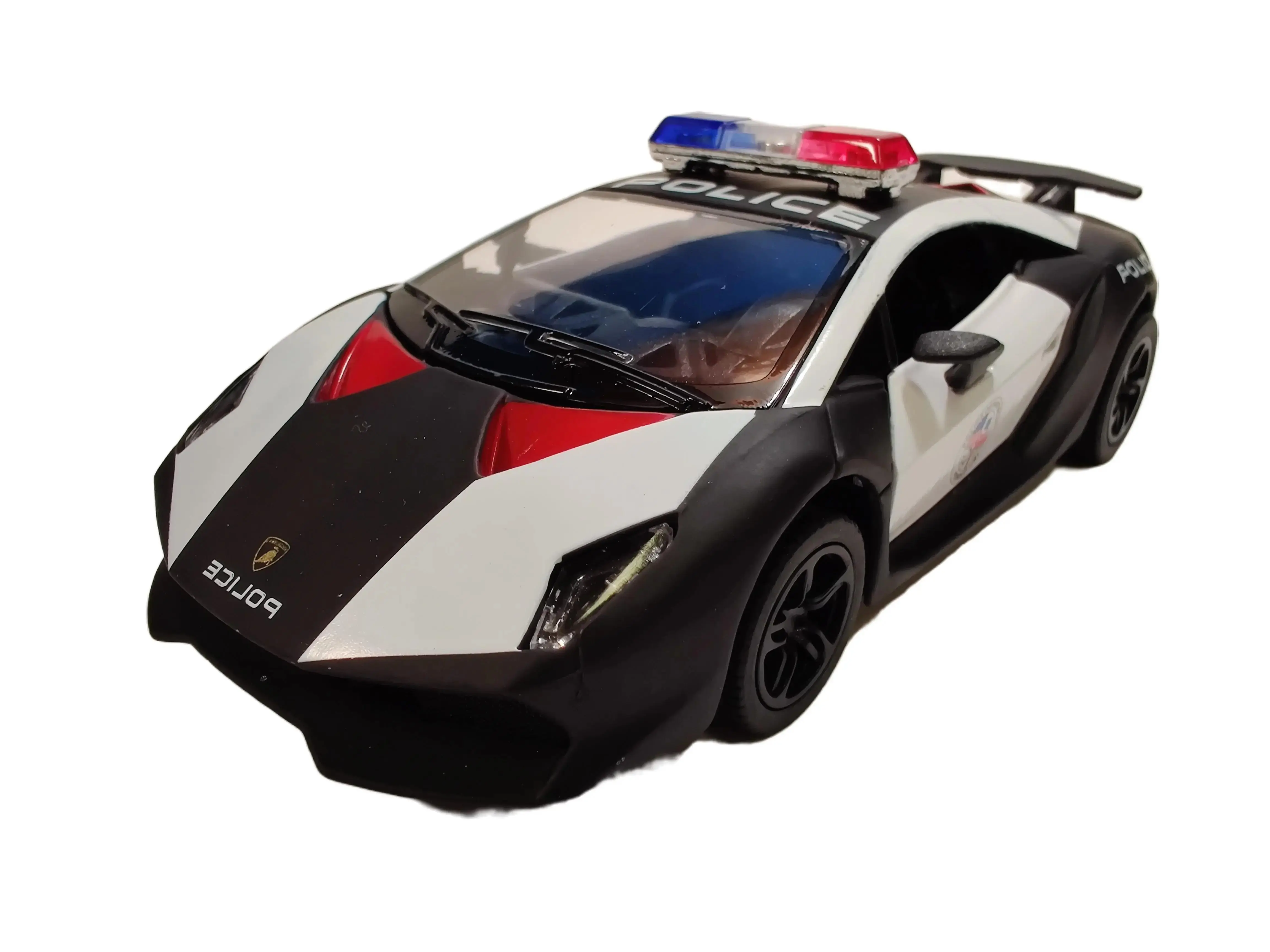 KINSMART 1:38 Scale Lamborghini Sesto Elemento Police Model Car