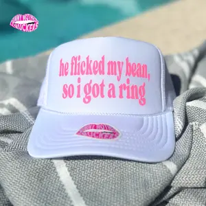 HE FLICKED MY BEAN, SO I GOT A RING TRUCKER HAT