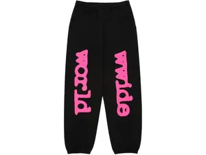 Sp5der Beluga Angel Number Sweatpant Black
