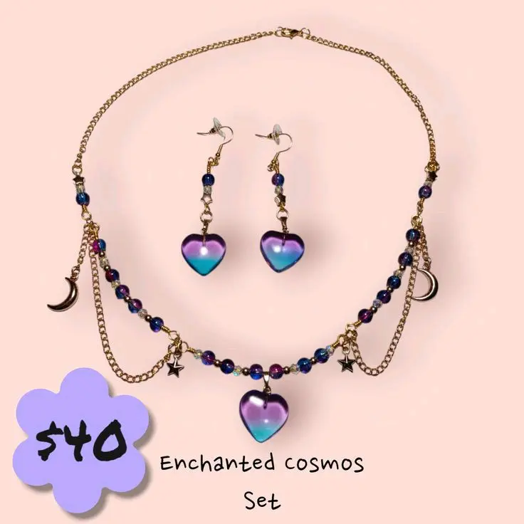 Enchanted Cosmos Jewelry Set - Perfect for Any Occasion